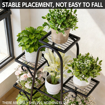 Multi Tier Plant Stand Metal Rack Indoor Outdoor Balcony Garden Shelf