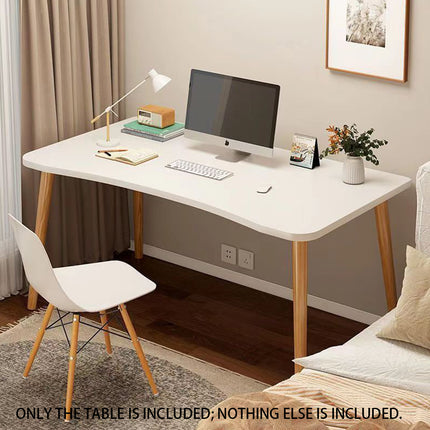 Rectangular Writing Desk 120cm White or Khaki for Home Office Study Laptop Use