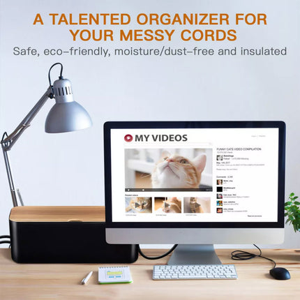 Cable Organizer Box Power Cord Socket Storage Box Fireproof Dustproof Durable