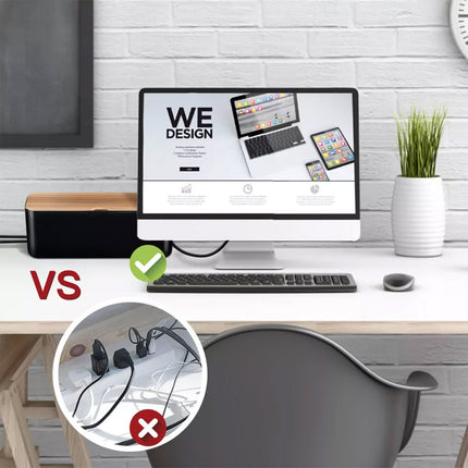 Cable Organizer Box Power Cord Socket Storage Box Fireproof Dustproof Durable