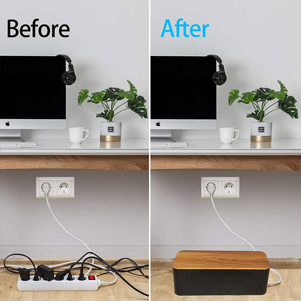Large Cable Wire Storage Box Case Cord Management Socket Tidy Organizer