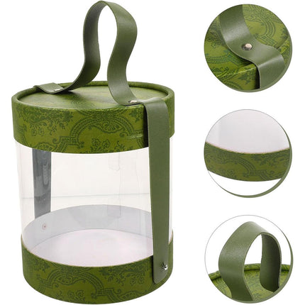 Portable Transparent Hug Bucket Dessert Cookie Boxes 10pcs Gift Candy Storage