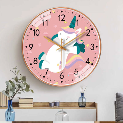 Wall Clock 8 Inch 20CM Silent Quartz Round Clock For Living Room Bedroom Decor