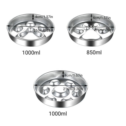 Cat Dog Pet Slow Food Bowl Feeding Dish for Cats Dogs Puppy Food Bowl