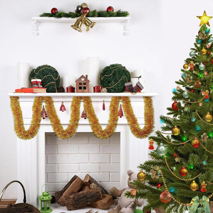 Striped Christmas Decorations 10pcs Festive Holiday Ornament Set Xmas Decor