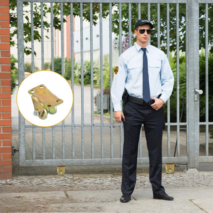 4PCS V-Type Track Wheel Guide Wheel with Bracket Pulley Sturdy Cold-rolled Steel