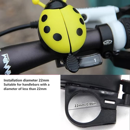 4PCS Ladybug Bicycle Bell Colourful Beetle Bike Horn Cycling Ring Bell for Road