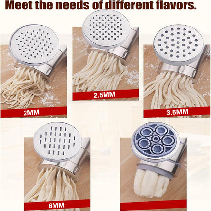 Home Manual Stainless Steel Pasta Maker Hand Crank Noodle Press Durable Easy Clean