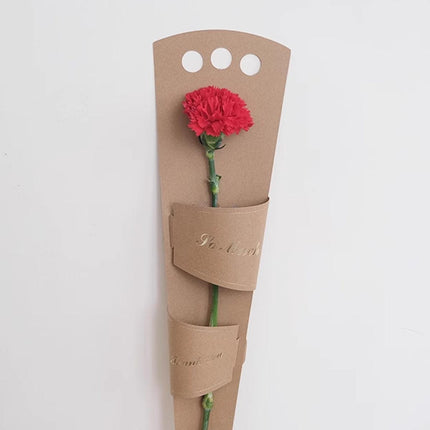 20pcs Valentines Day Flower Box Rose Packaging Handheld Kraft Paper Flower Bag