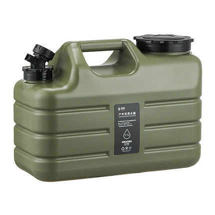 Outdoor Camping Water Storage Bucket with Faucet Portable Square Drinking Tank