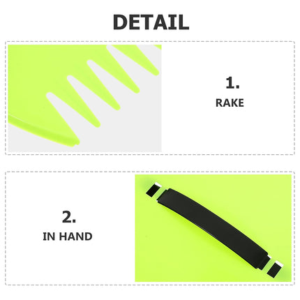 2pcs Outdoor Leaf Clip Plastic Rake Garden Tools Collecting Leaves Yard Cleanup