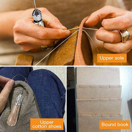 Hand Sewing Awl Kit for Leather Canvas and Heavy Fabric Repairs
