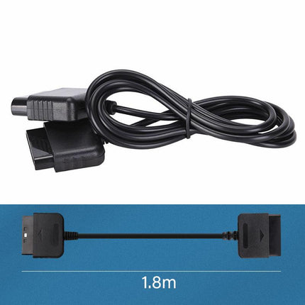 1.8m Controller Extension Cable Cord For Sony Playstation 1 2 PS2/PS1 Console - Aimall