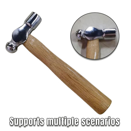 Mini Round Wooden Handle Hammer Practical Small Hand Tool for DIY and Crafts