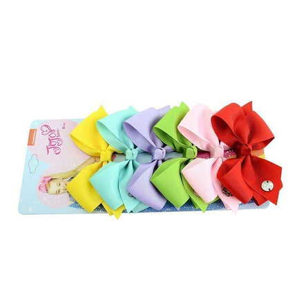 6Pcs Signature For Jojo Siwa Bows Girls Fashion Hair Accessories Party Gift