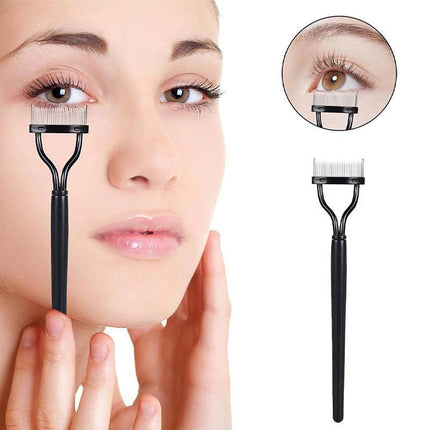 2 X Eyelash Comb Lash Separator Mascara Lift Curl Metal Brush Beauty Makeup Tool - Aimall