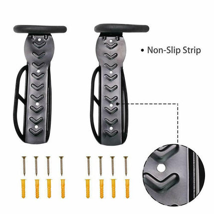 4Pcs Steel Bicycle Bike Wall Rack Mount Garage Stand Holder Storage Hanger Hook