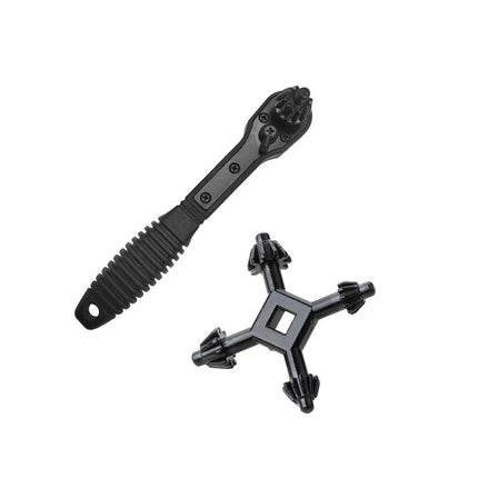 2pcs 2 in 1 Drill Chuck Ratchet Wrench Double Headed Spanner Key Tool Set