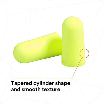 3M Yellow Uncorded Earplugs 1250 NRR33 Class AL Ear Plugs 5-200 Pairs Soft