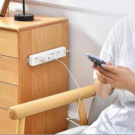 4Pcs Magic Power Strip Plug Holder Seamless Punch-Free Socket Sticker Wall Fixer