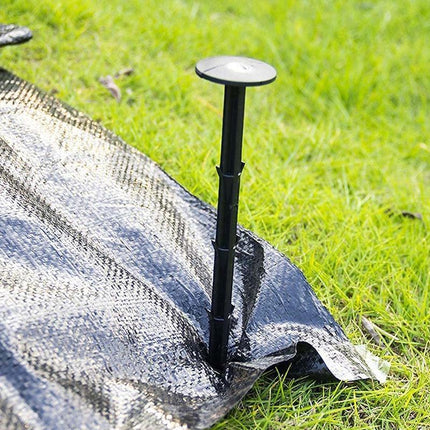 200x Grass Pegs Lawn Turf Weed Mat Plastic Pins Stakes Anchor Lawn Sod Fasten - Aimall