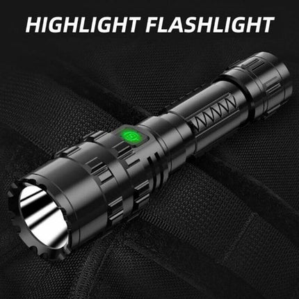 1600lm Cree L2 LED Tactical Flashlight USB Rechargeable Camping Hunting Torch
