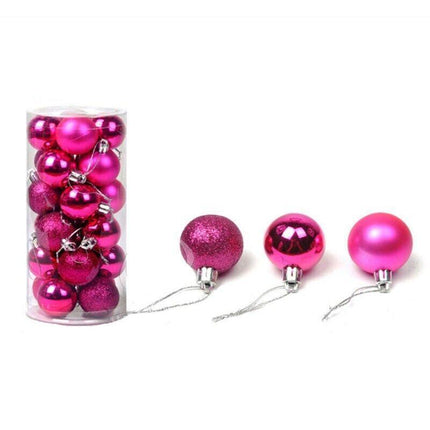 24PCS/Pack Christmas Tree Xmas Balls Decorations Baubles Party Wedding Ornament - Aimall