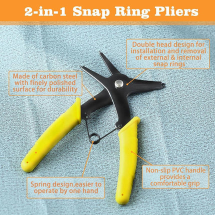 2in1 Circlip Ring Pliers Multi Functional Internal External Retaining Ring Plier