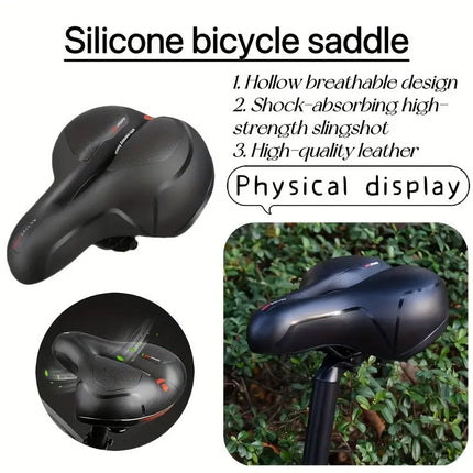 Bicycle Saddle Cushion Comfort Seat Pad Universal Fit Bike Riding Cushion Pad