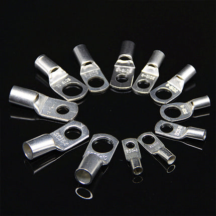 240Pcs 4WD Cable Lug Ring Battery Copper Tube Connector Kits Terminal Crimper