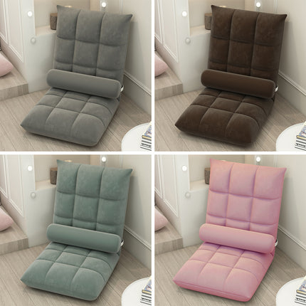 Artiss Floor Lounge Sofa Bed Chair with Lumbar Pillow Folding Adjustable Cushion