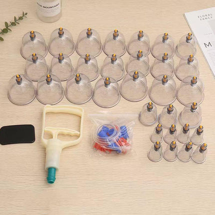 32pcs Vacuum Cupping Massage Set with Pump and Tubing for Relaxation and Body Care