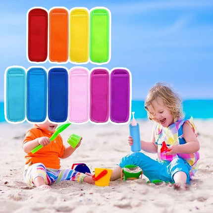 Colorful Icy Pole Holders Zooper Dooper Cover Kids Ice Lolly Iceblock - Aimall