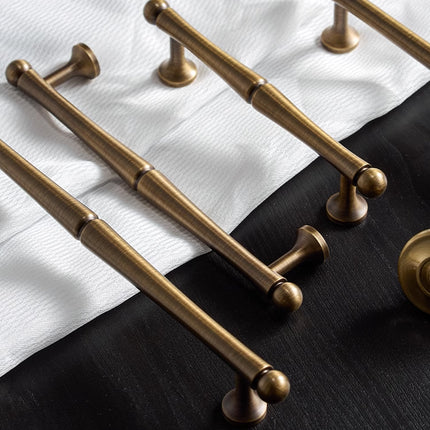Bronze Cabinet Door Handle Retro Chinese Style Pull for Closet Drawer Furniture