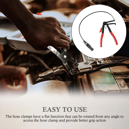 Plumbing Pliers Tool Set Adjustable Bendable Hose Clamp Throat Clip Removal Kit