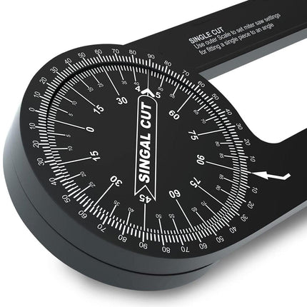 360 Degree Woodworking Protractor Angle Finder Positioning Tool Horizontal Gauge