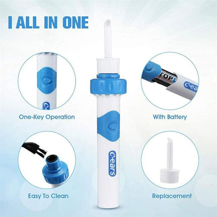 Electric Ear Wax Removal Vacuum Cleaning Cleaner Device Earpick Painless Tool