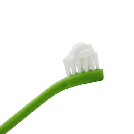 1X Pet Dog Cat Cleaning Toothpaste+Toothbrush+ Back Up Brush Set Vanilla Flavour - Aimall