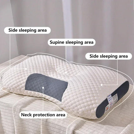 1/2X Contour Pillow Neck Support Orthopedic Cervical Pillow Anti Bacteria Sleep