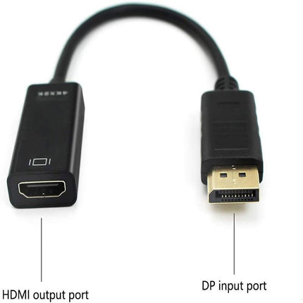 4K 30Hz DP to HDMI Adapter Cable 25cm Displayport Converter for Monitor Projector