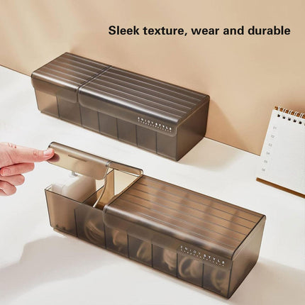 Large Capacity Data Cable Organizer Box With Lid USB Power Charging Cable Box