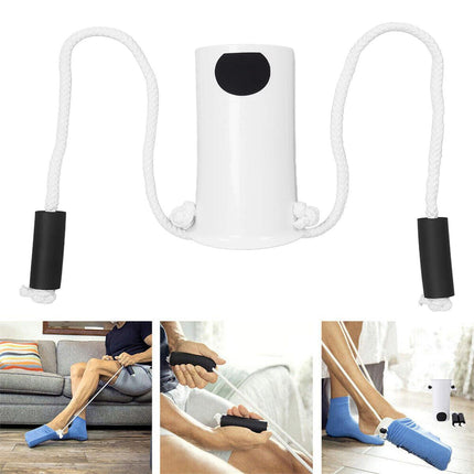 Sock Aid Helper for Elderly Pregnant Women No Bend Corded Easy Sock Threader