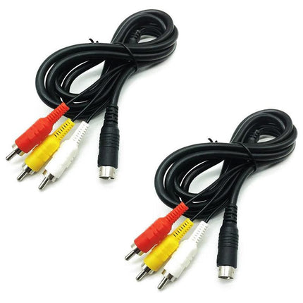 TV AV RCA Audio Video Cable Lead Cord Adapter for SEGA Mega Drive 2 3 Console - Aimall