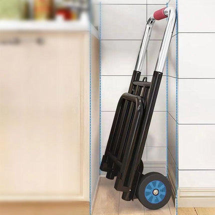 Folding Portable Shopping Cart Trolley Luggage Trolley for Travel Grocery Use