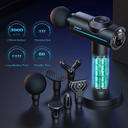 Electric Muscle Massager Gun Deep Tissue Therapy for Neck and Body Fitness