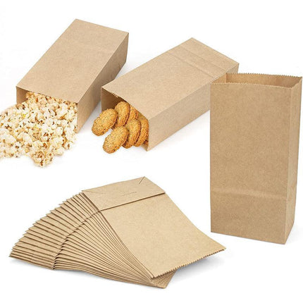 Stack of Brown Paper Bag for versatile use in food service and retail.