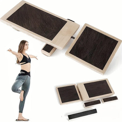Wooden Yoga Foot Stretching Balance Board Training New Ballet Single Leg Balance
