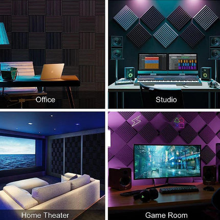 Sound Proofing Acoustic Panels Tiles Foam Studio Egg Shell Insulation Bass Traps