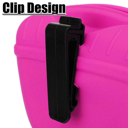Dog Training Treat Bag Silicone Pet Pouch with Clip Waist Belt Snack Holder