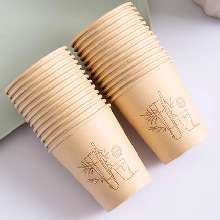 500PCS Disposable Paper Coffee Cups Food-Grade for Party Coffee Water Hot Cold